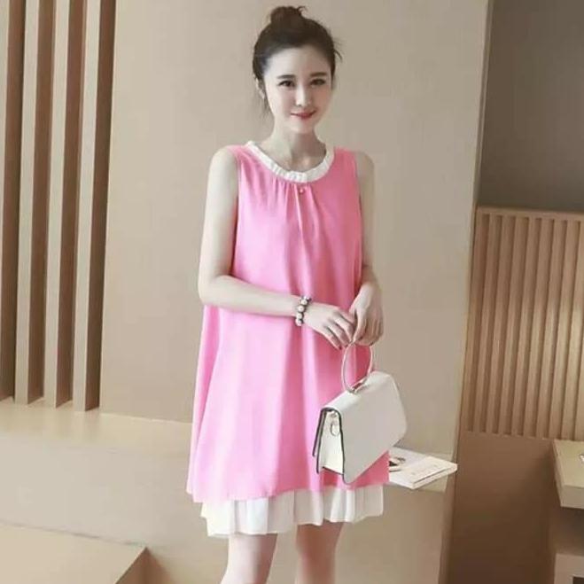 [HCM]đầm suông đầm oversize cổ bèo