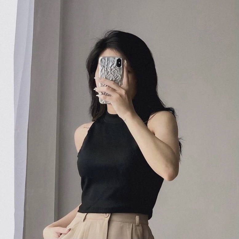 [SALE] ÁO CROPTOP 3 LỖ THUN GÂN (ảnh thật)