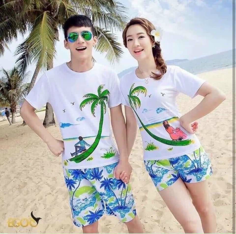 Đồng phục gia đình đi biển Quần áo đi biển nam nữ nguyên sét đủ size cho bé trai gái và big size giá sĩ 1 bộ