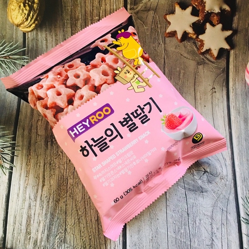 [4 Vị] Bánh Snack Ngôi Sao Heyroo Hàn Quốc 60gr