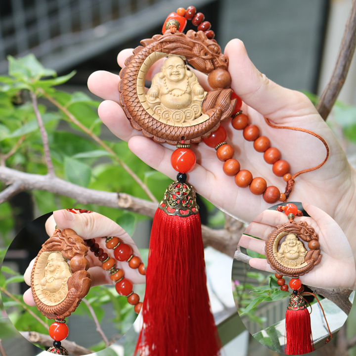 Dây treo xe ô tô, xe hơi - Phật Bà treo xe - Dây treo Phật Bà - Dây treo may mắn - Dây phong thủy cho ô tô