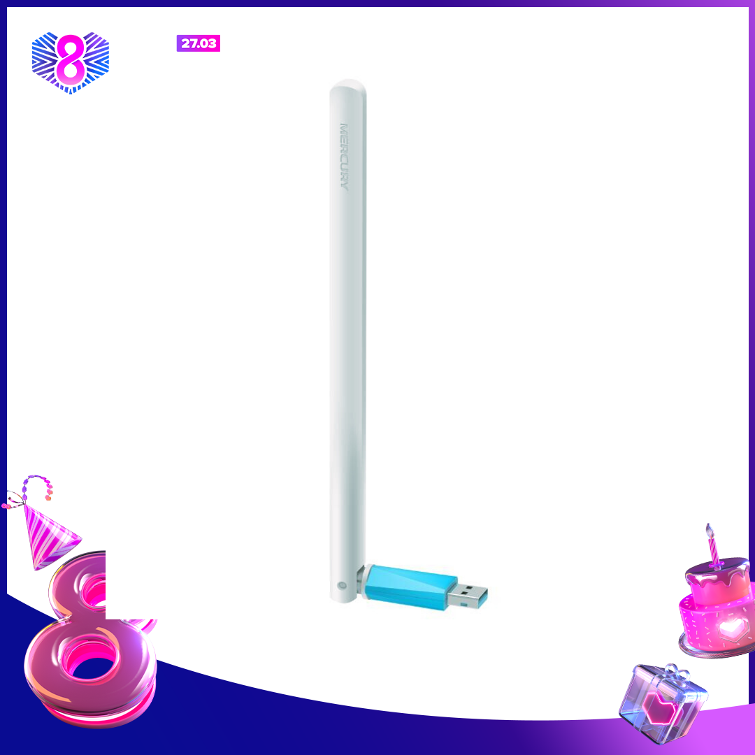 Bộ thu sóng wifi Mercury MW150UH dành cho PC (Tự nhận Driver)