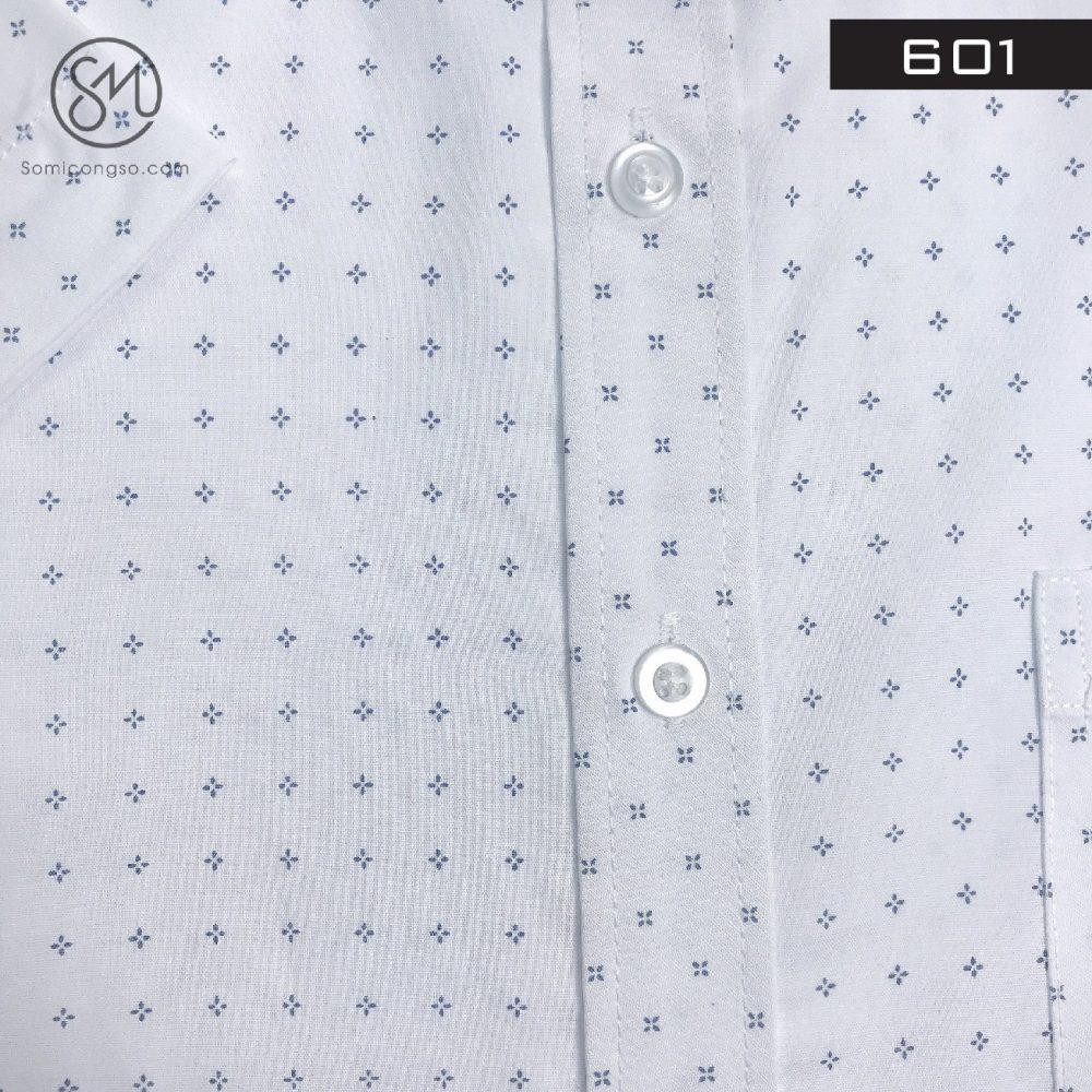 [Somicongso.com] Sơ mi nam chấm bi trắng cotton