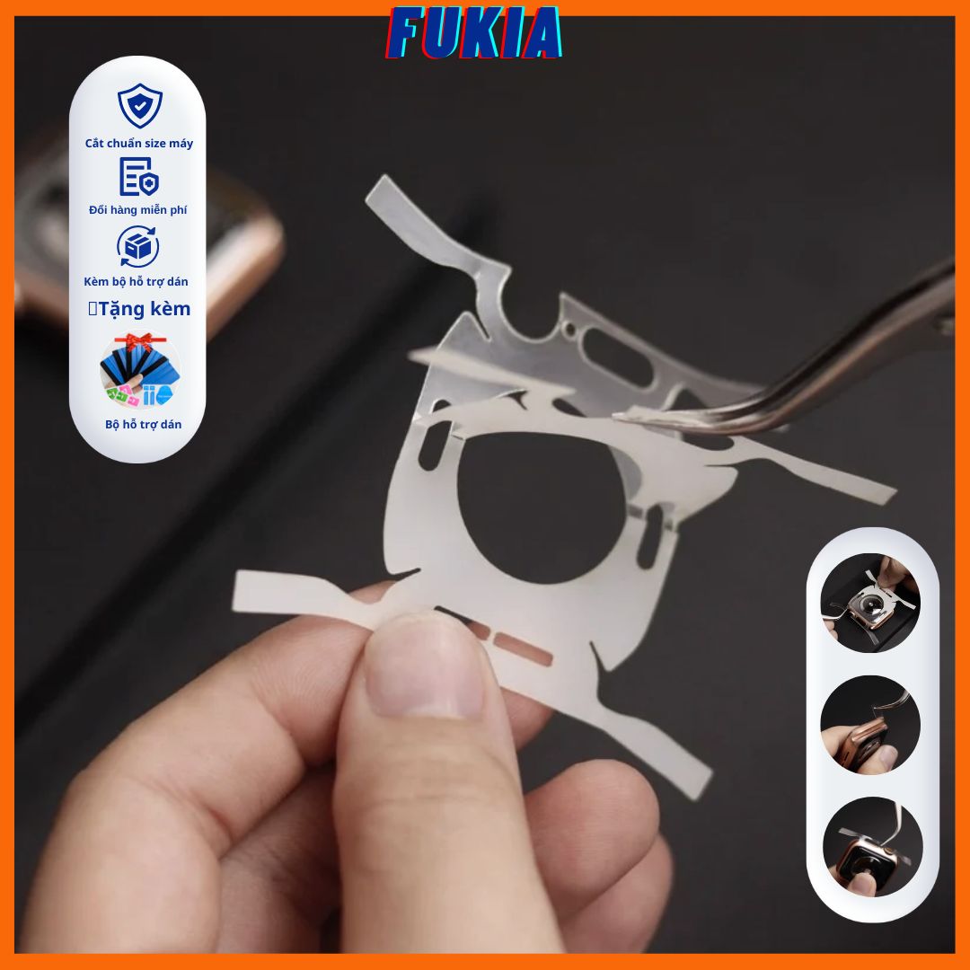 Dán ppf full body cao cấp [KÈM BỘ HỖ TRỢ DÁN] dành cho đồng Hồ Thông Minh 1/2/3/4/5/6/7/SE Size38/40/41/42/44/45mm Fukia