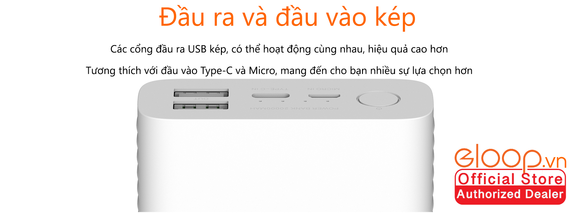 Pin Sạc Dự Phòng ELOOP E39 20.000mAh - Hãng Phân Phối Chính Thức
