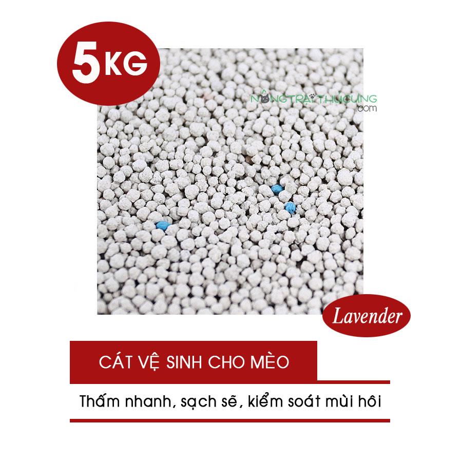 Cát vệ sinh cho mèo hương hoa - bao 5kg -