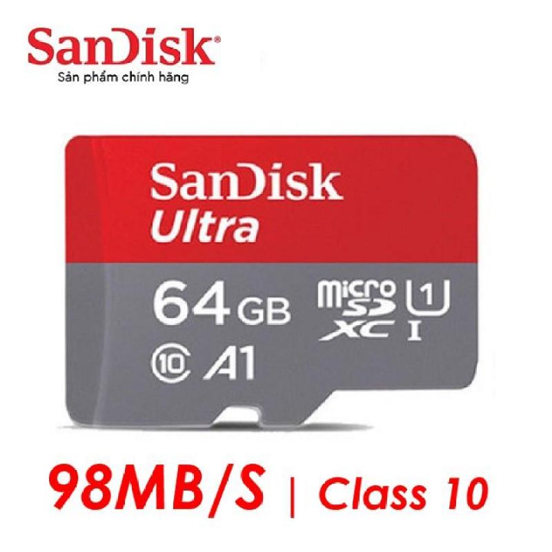 [CHÍNH HÃNG] Thẻ Nhớ MicroSDHC SanDisk Ultra 64GB 32GB 98 MB/S