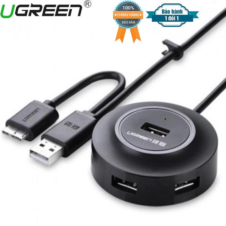 Hub USB UGREEN 20275 4 Cổng USB - Tích Hợp OTG Micro USB 3.0 (Samsung Galaxy S5/Note 3)