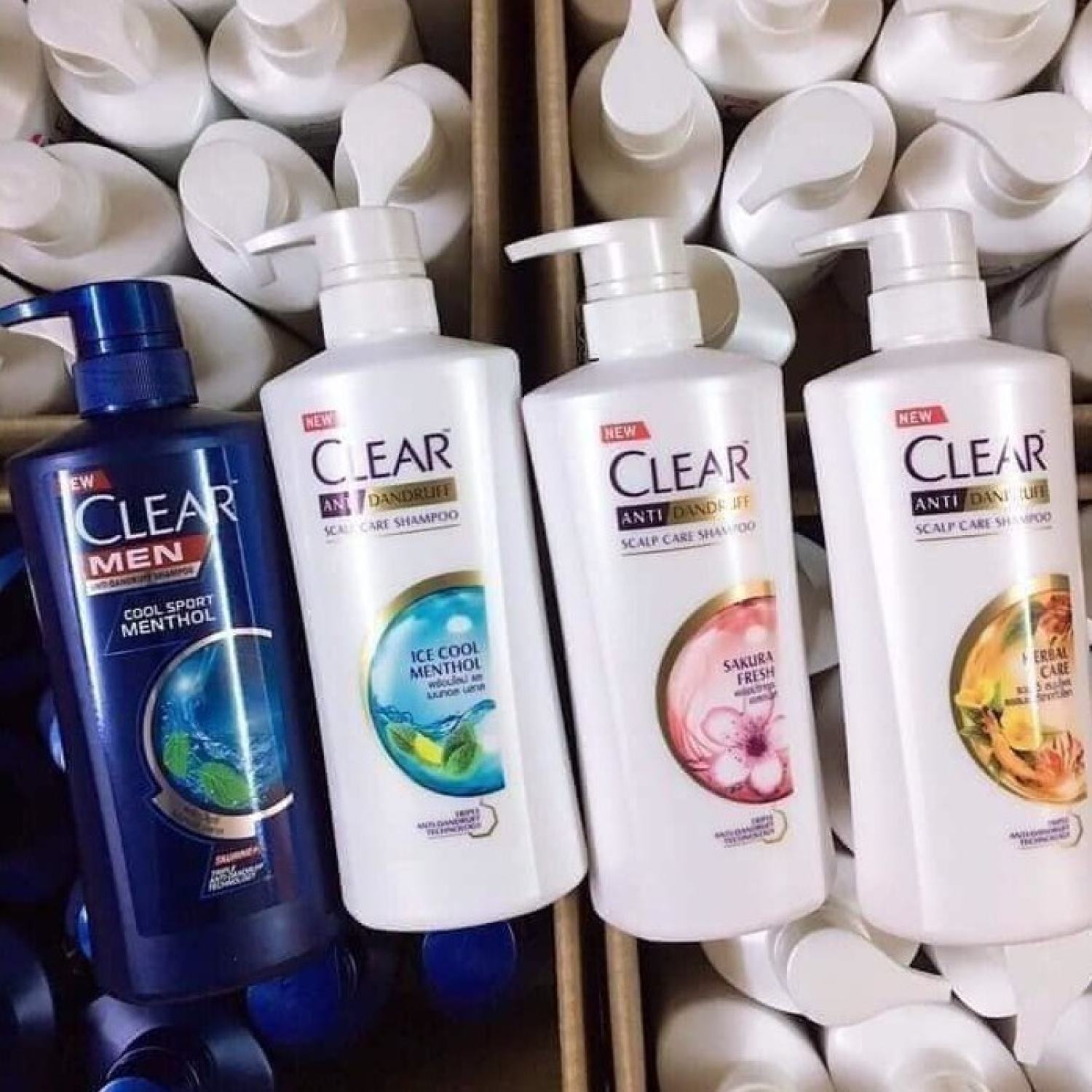 [Thái Lan] Dầu Gội Clear Men/ Bạc Hà & Hoa Anh Đào
