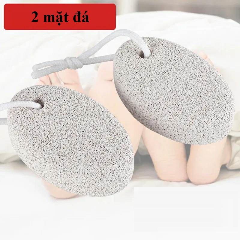 Đá chà gót chân (bọt biển) tẩy da chết hình oval