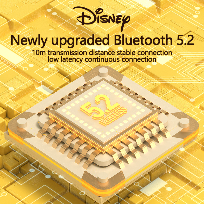 Disney LF220 tai nghe bleutooth Tai Nghe Nhét Tai Không Dây Thật Tai Nghe Bluetooth 5.2 Có Micrô ENC Tai Nghe Chống Nước Thể Thao HiFi Khử Tiếng Ồn