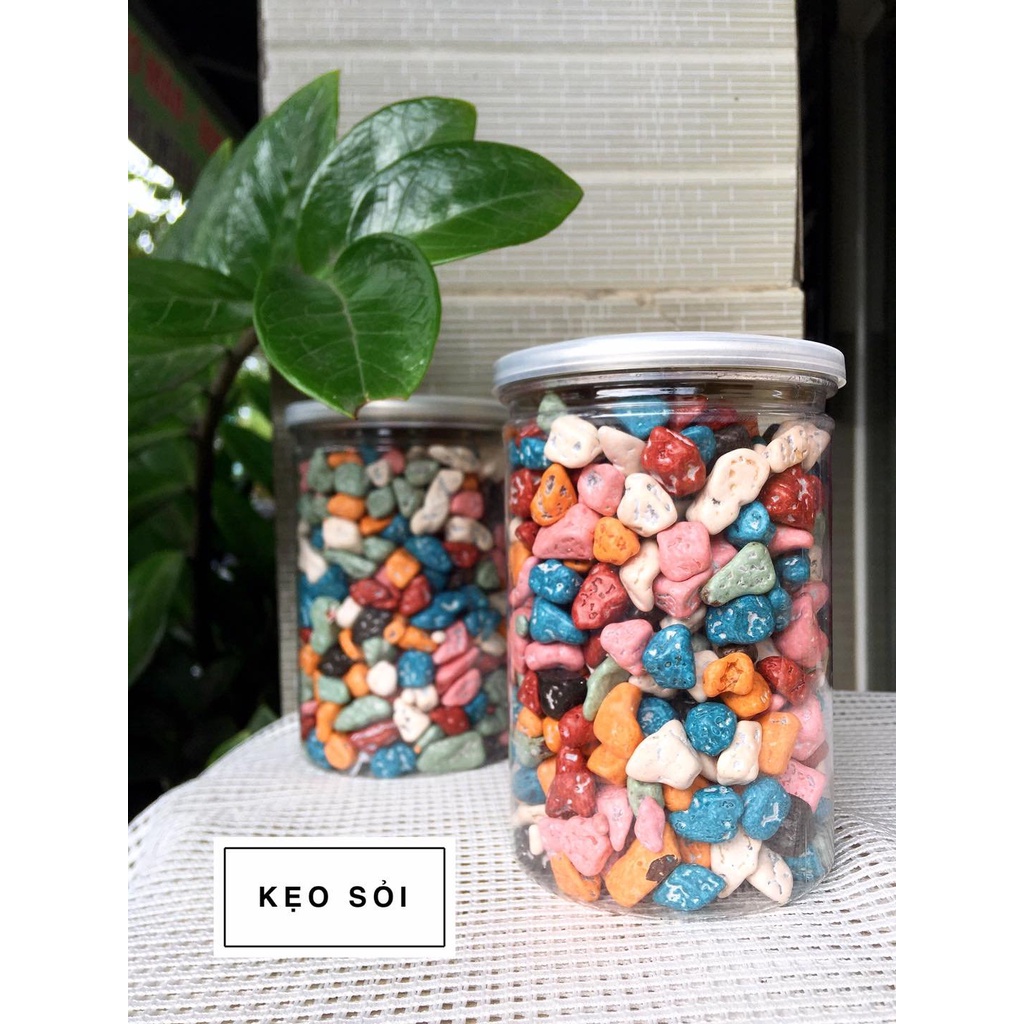 [Đồ Ăn Vặt] Kẹo Sỏi Đá Socola Nhân Socola Dẻo Nhiều Màu Sắc