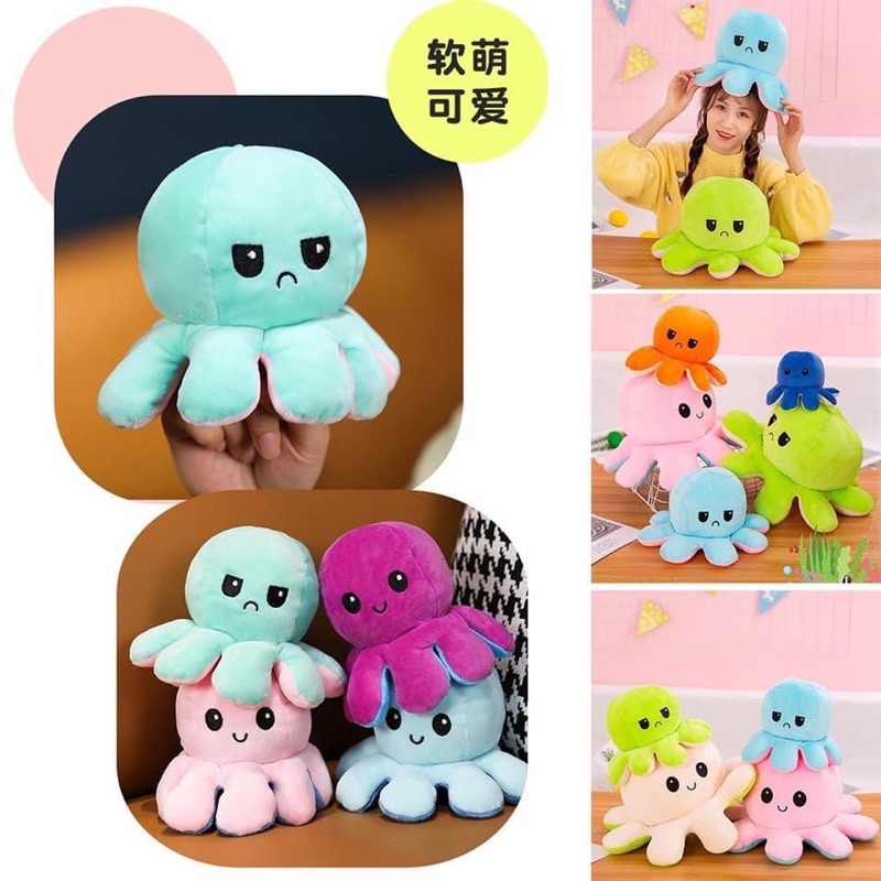 BẠCH TUỘC CẢM XÚC 2 MẶT Sz 20cm SIÊU CUTE