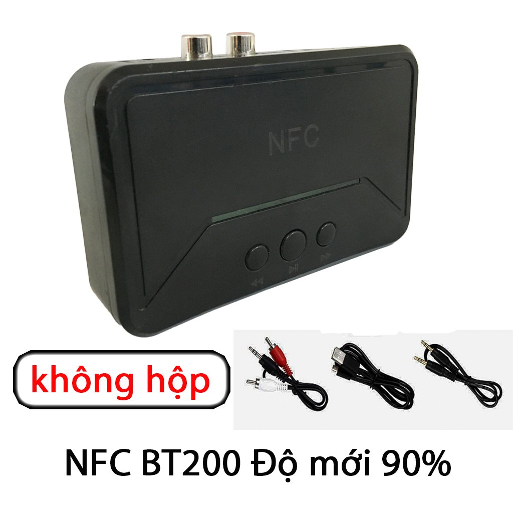 BT200 Bluetooth 5.0 Âm Thanh Thu NFC AUX 3.5 Mm Jack RCA Hifi Không Dây Tự Động Cho Xe Ô Tô 🔥Thanh Lý Giá Sốc🔥