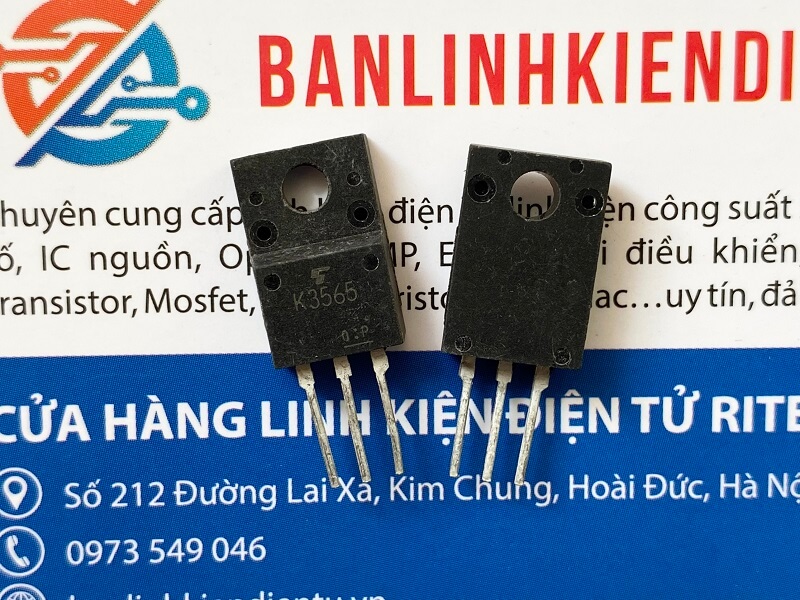 Combo 5 chiếc k3565, 2sk3565 mosfet kênh n 5a 900v tháo máy