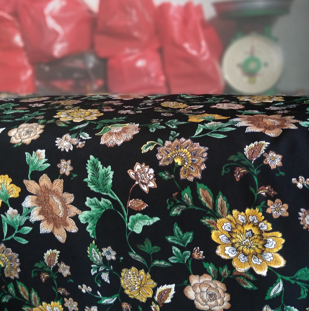 Vải siêu lụa hoa may đồ cực đẹp 40K/m (khổ 1.6m) (không co giãn)