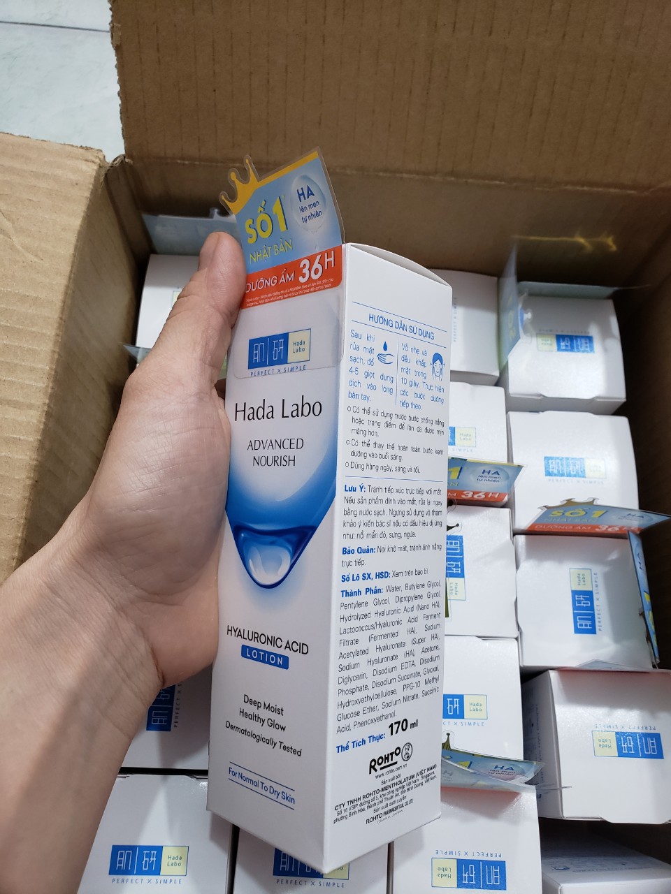 [HCM]Dung dịch Hada Labo DƯỠNG ẨM TỐI ƯU (da thường) 170ml