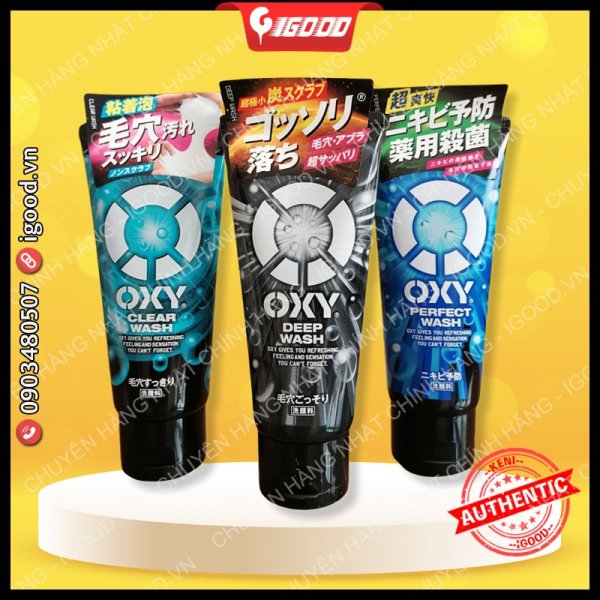 igood - Sữa rửa mặt Oxy cho nam Nhật Bản 130g giá rẻ