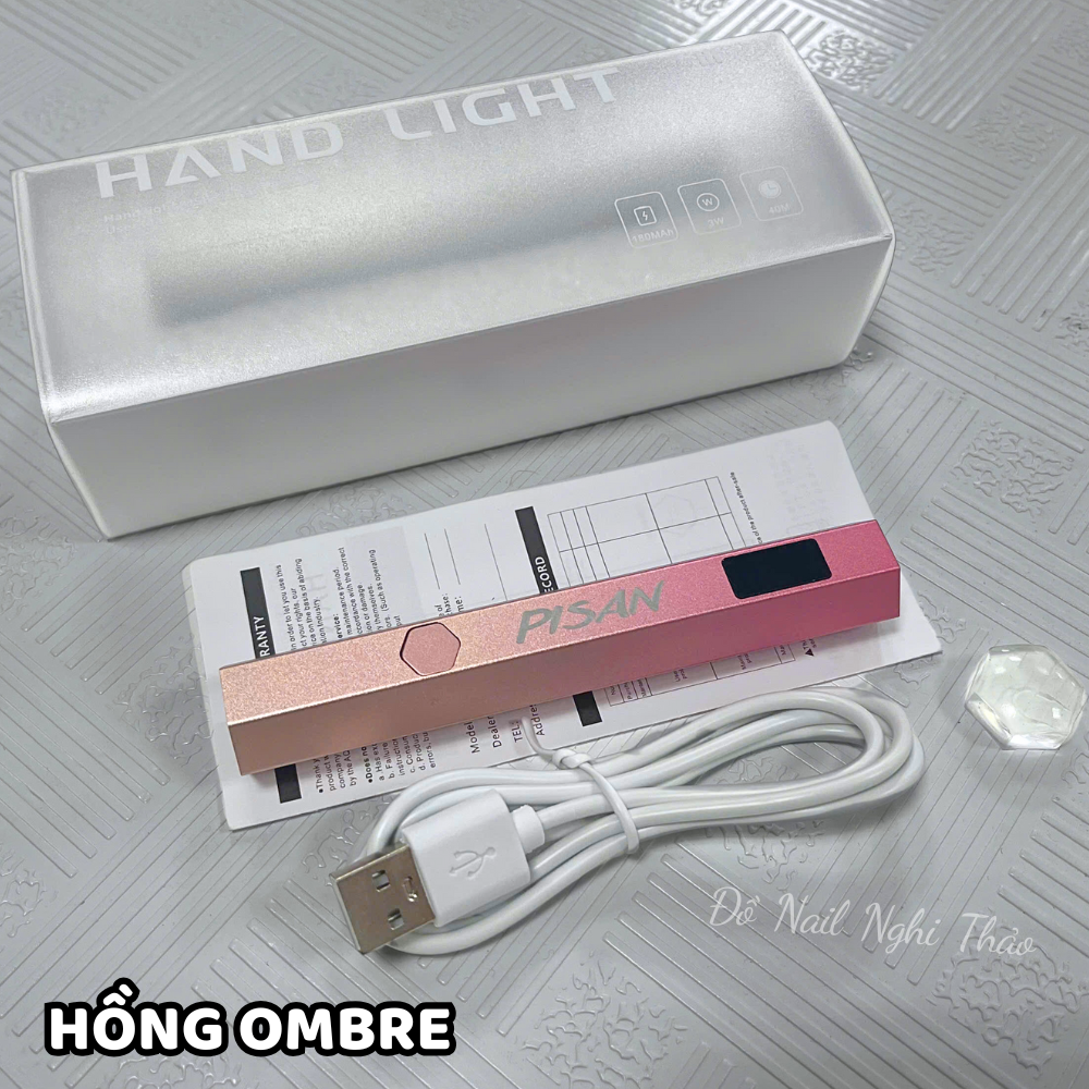 Đèn hơ móng mini cầm tay PISAN 3W Nghi Thảo
