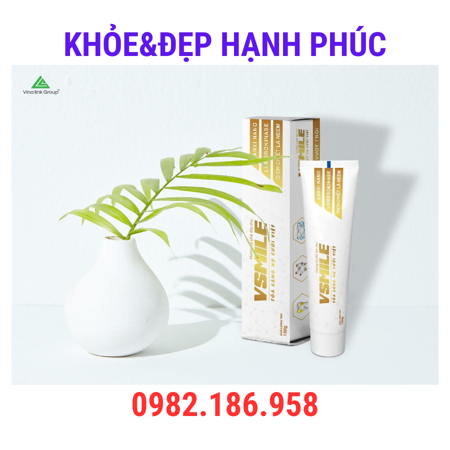 [ Mẫu cũ ] Kem đánh răng Vsmile - 150gr