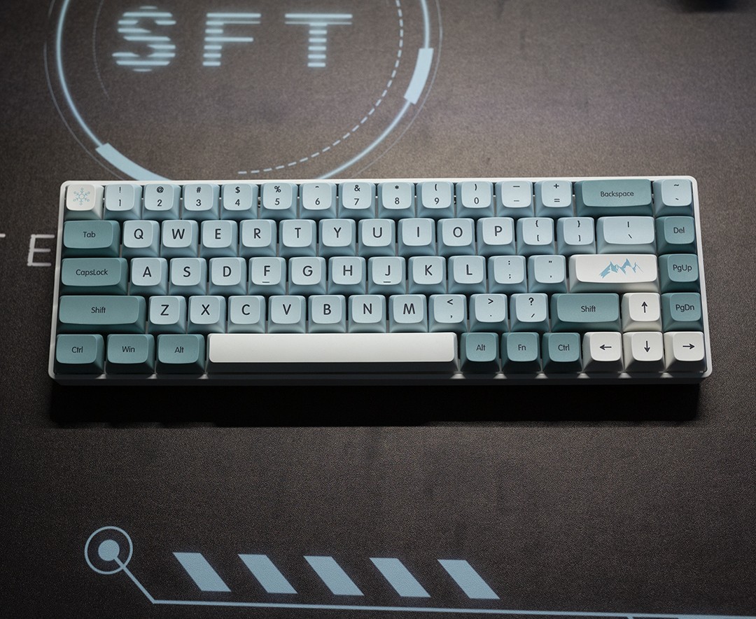 Iceberg Keycap XDA Height Keycaps Blue White Mechanical Keyboard Keycap Mechanical Keyboard Accessories Keycaps All Layout Keyboard