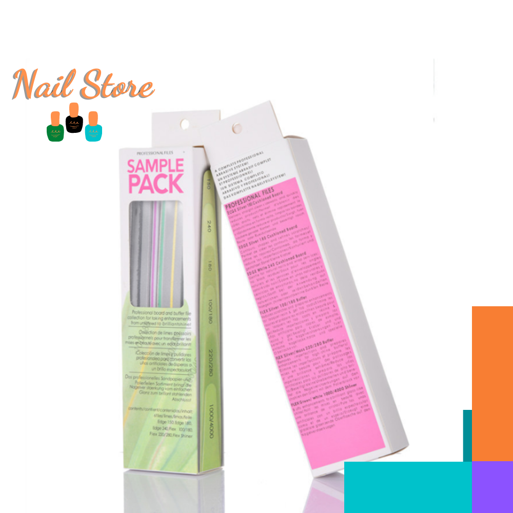Bộ 6 Cây Dũa Móng, Đắp Bột SAMPLE PACK