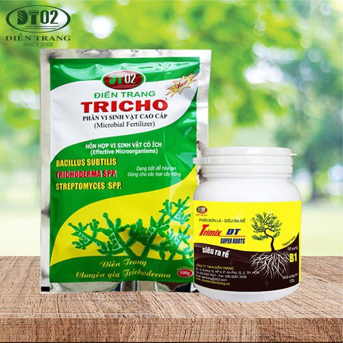 COMBO Nấm Trichoderma ngừanấmbệnh500g - PhânbónkíchrễTRIMIX120g ĐIỀNTRANG