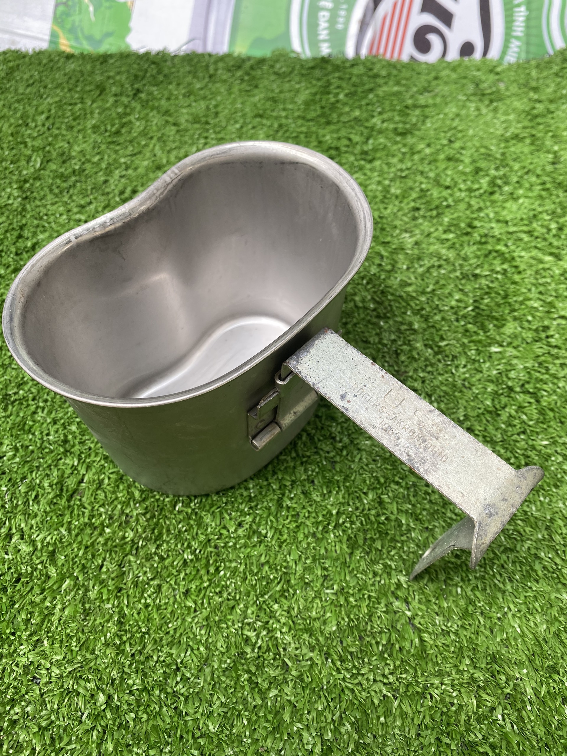 [HCM]Ca Inox Mỹ 1965 1966 ca đựng nước US xưa
