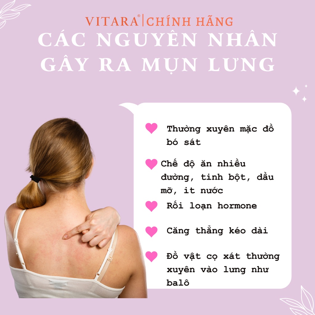 Xịt Mụn Lưng Và Ngực Vitara SE Body Acne Spray 50ml