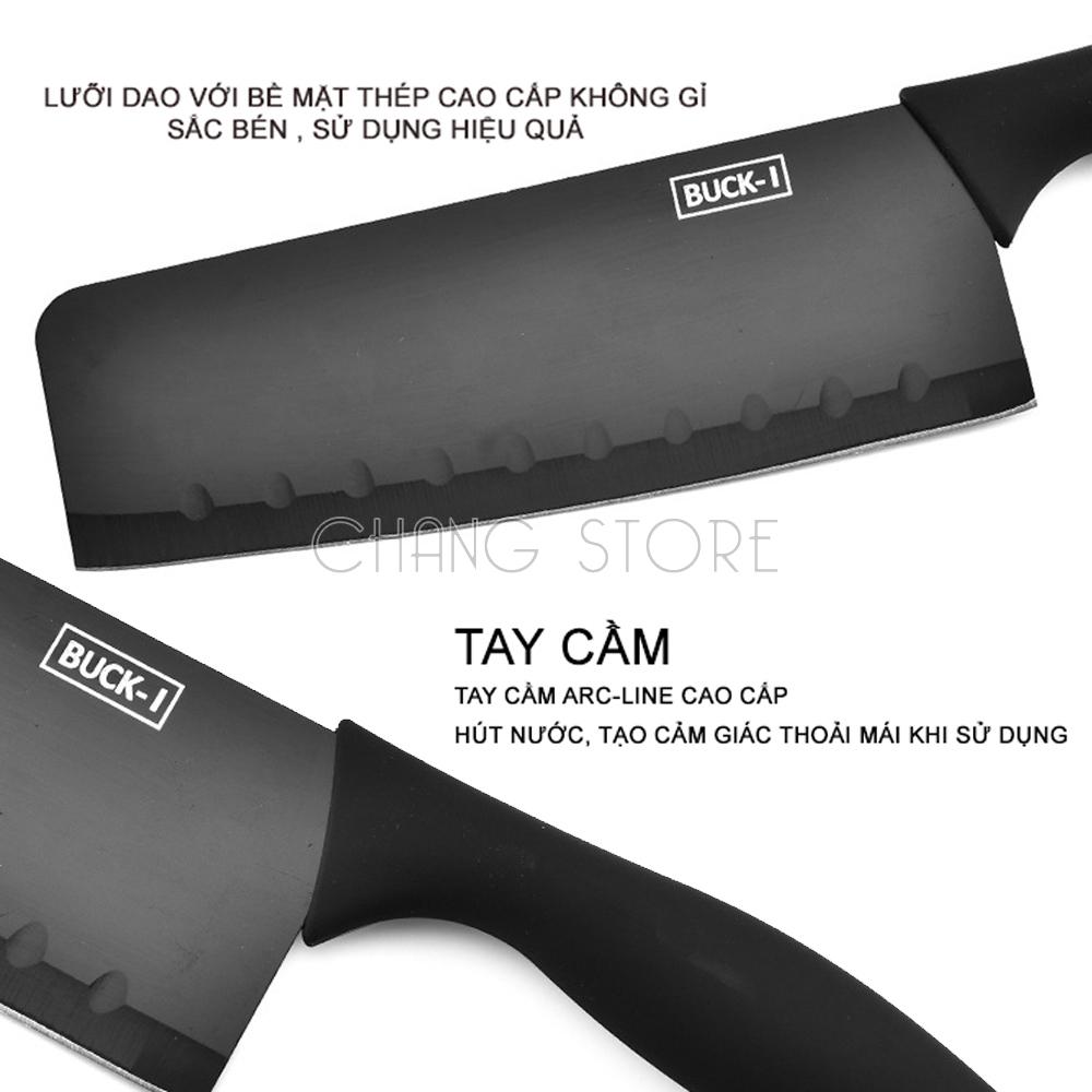 Bộ Dao Nhà Bếp 5 món Buck Black Cao Cấp