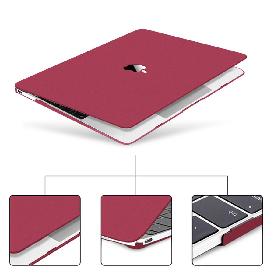 Case Ốp Macbook Màu Đỏ Đô