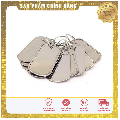 Móc khóa thẻ bài cạo gió inox tiện lợi