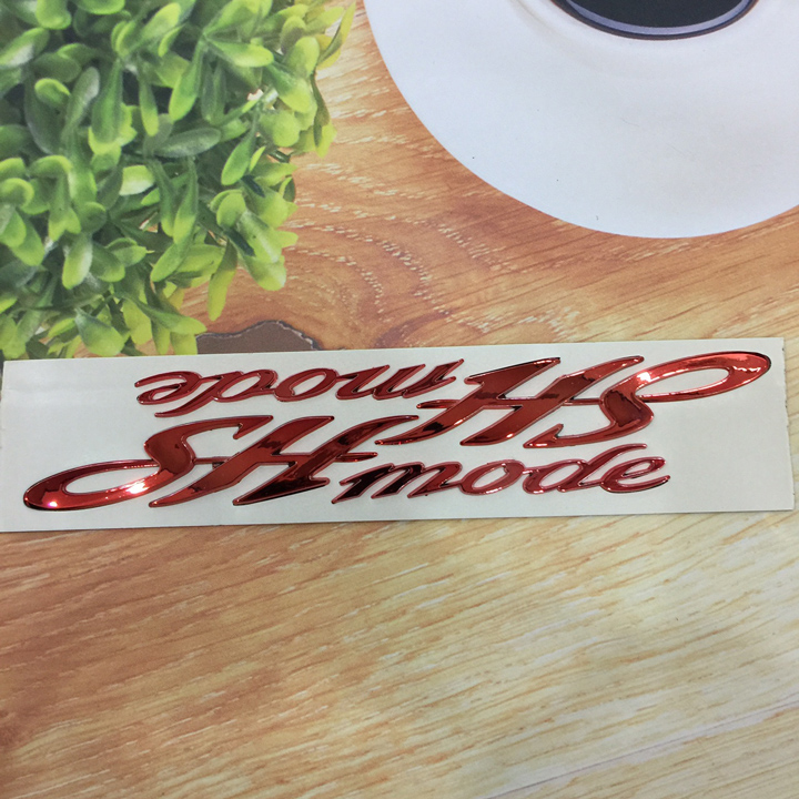 Tem dán logo SH MODE , tem dán 2 bên sườn xe máy