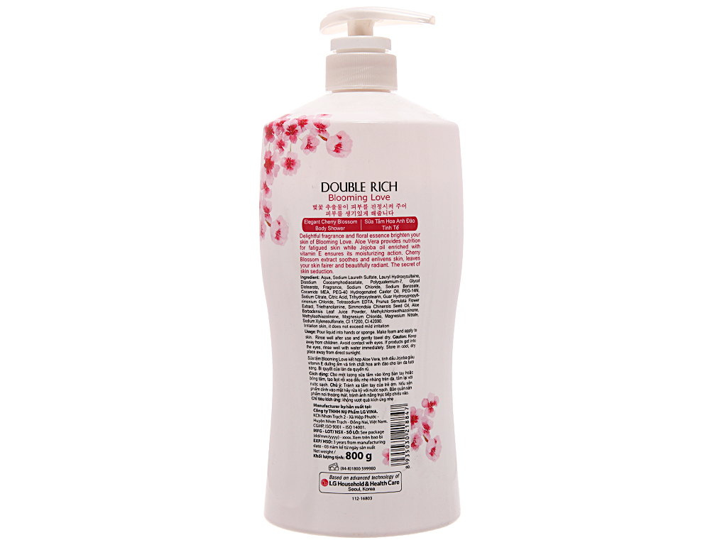 Sữa Tắm Double Rich Hoa Anh Đào 800g