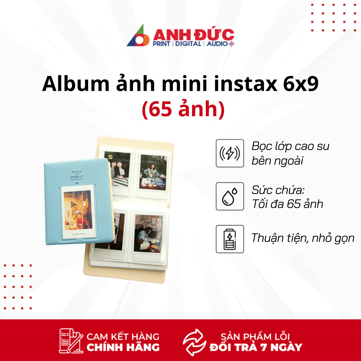 Album ảnh mini instax 6x9 (65 ảnh)
