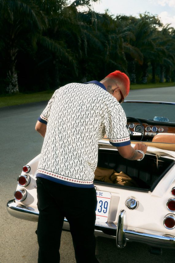 Áo sơ mi nam MIKENCO Monogram blue line shirt