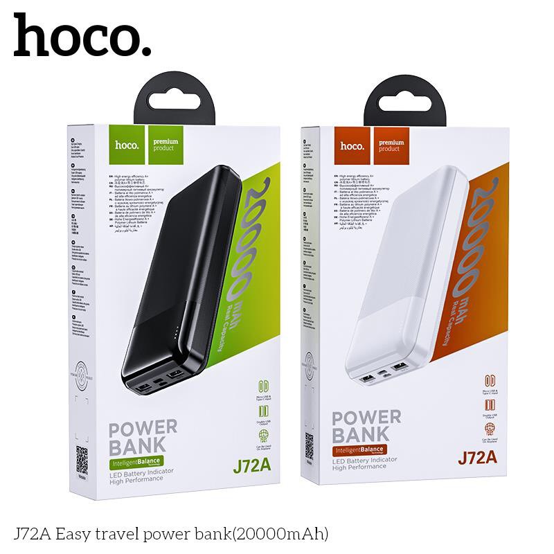 Pin sạc dự phòng HOCO J72A 20.000mAh (Trắng)