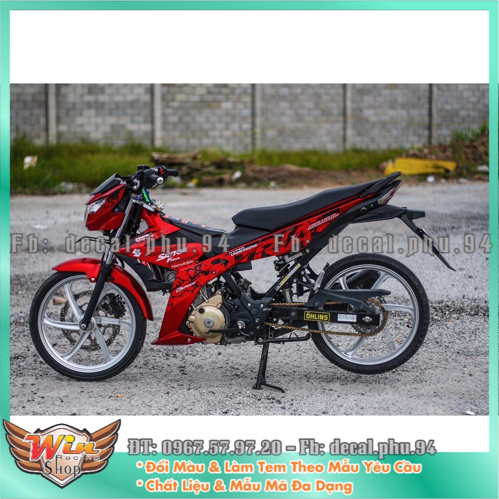 Tem rời Satria Đỏ đen