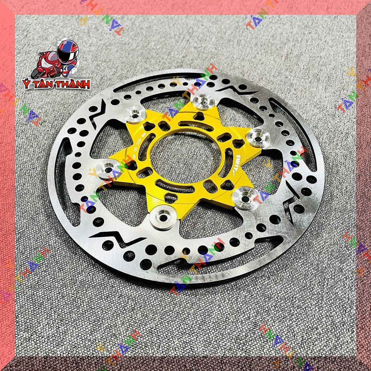 Đĩa thắng Swit lòng nhôm 220mm MS02