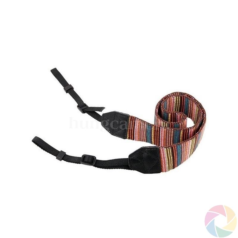 Dây đeo máy ảnh - dệt thổ cẩm 2 mặt