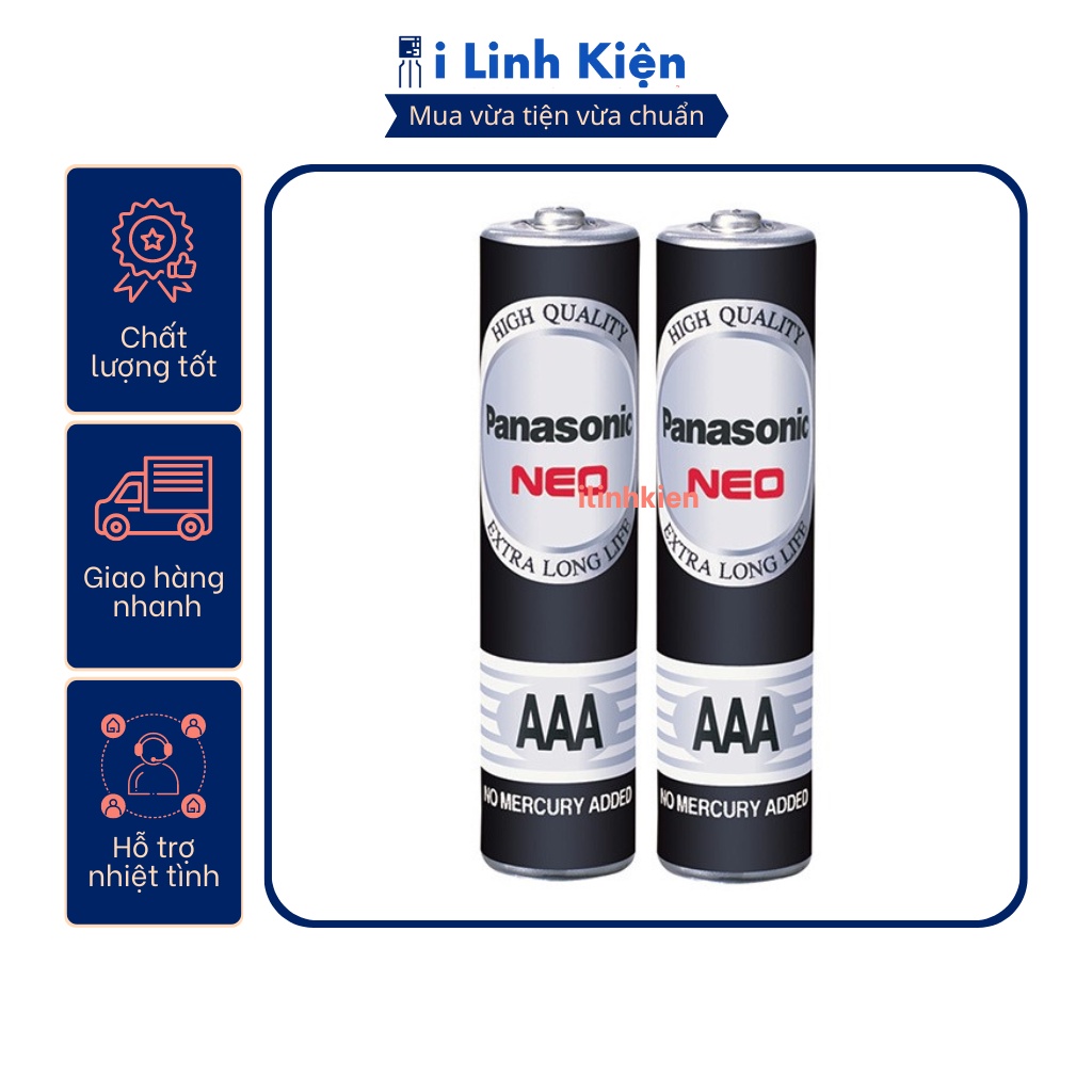 Pin AAA Panasonic 1.5V (vỉ 2 viên)