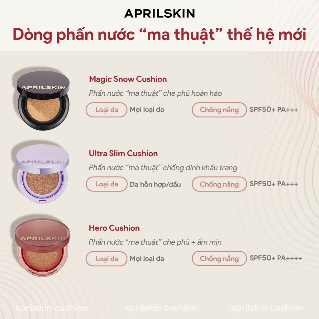Phấn Nước Aprilskin Cushion - Dòng phấn nước "ma thuật" thế hệ mới