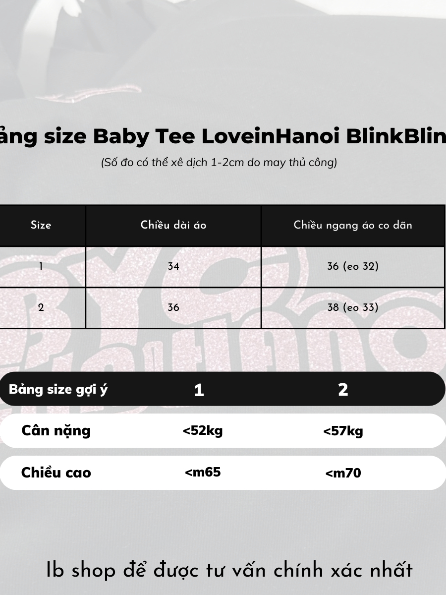 Áo Thun Babytee Croptop LoveinHanoi Blink Blink 𝑩𝒚𝒄𝒂𝒎𝒄𝒂𝒎