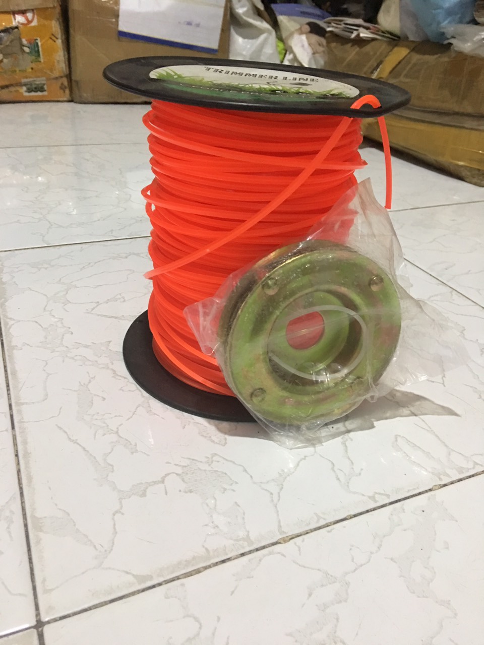 COMBO Ổ CƯỚC + CƯỚC PHÁT CỎ 5M CAM th p tốt xi ken kh ng rỉ 4 chấu m p cong n n ko g y đứt cước Outdoor & Garden