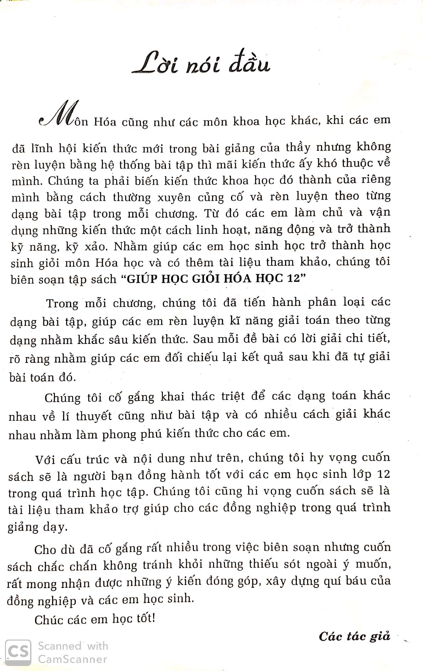 Giúp học giỏi Hoá học 12