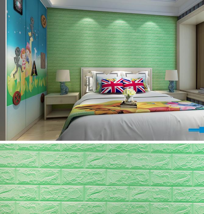 20 Miếng xốp dán tường cách âm ,cách nhiệt 3D phong cách Hàn Quốc-khổ 70x77cm dodiengiasi (nhiều màu đẹp bạn dễ lựa chọn)