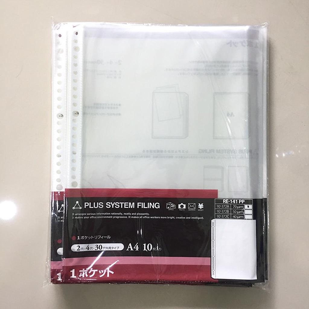 01 tập sơ mi đục lỗ Plus 10 chiếc/tập