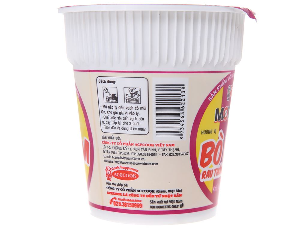 Thùng12/ 24 ly mì Modern bò hầm rau thơm 65g 22138