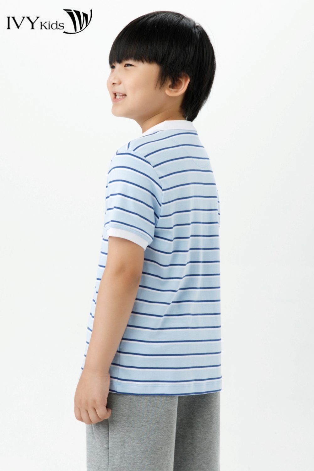 [CHỈ 15.1 - MUA 3 GIẢM THÊM 15%] Áo polo kẻ ngang IVY moda MS 57K1483
