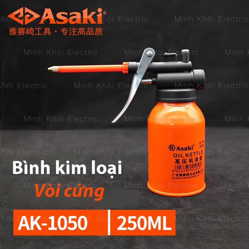 Bình châm nhớt Asaki, vịt dầu kim loại,bình bơm dầu nhớt,bình xịt dầu nhớt,bình bôi trơn,bình tra dầu mỡ,bình trâm nhớt,bình nhớt,bình dầu,bình bôi trơn asaki,bình trâm dầu, bình trâm nhớt,bình xịt dầu,bình tra mỡ